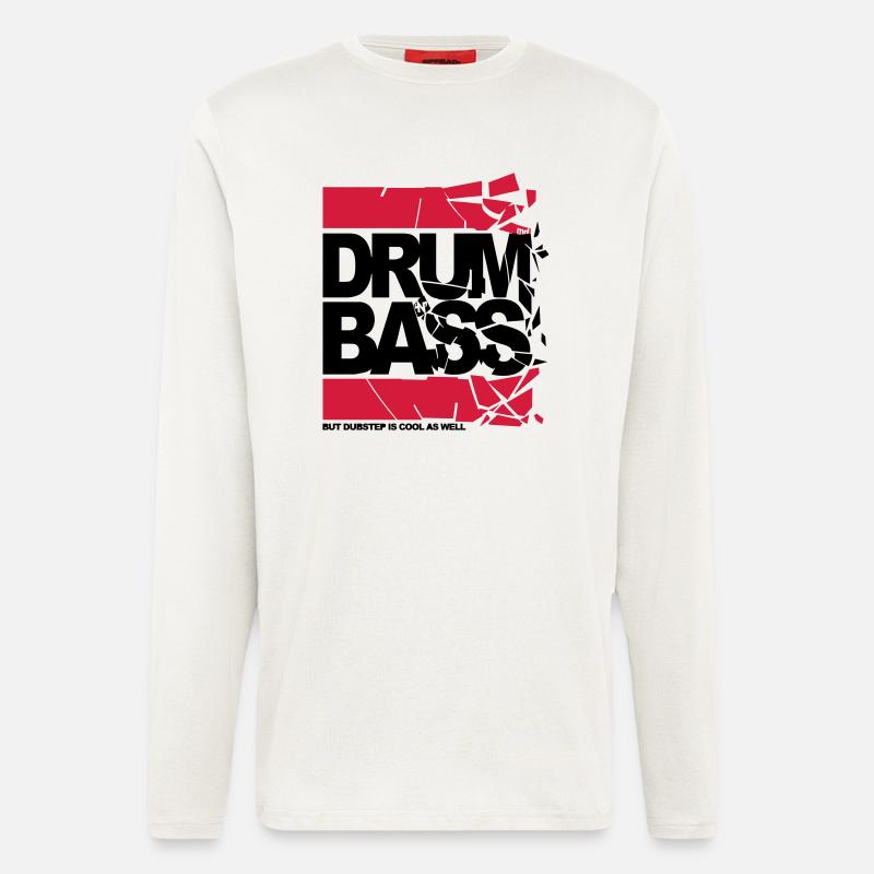 final dnb shattered - Langarmshirt - made by SPREAD  - OFF WHITE