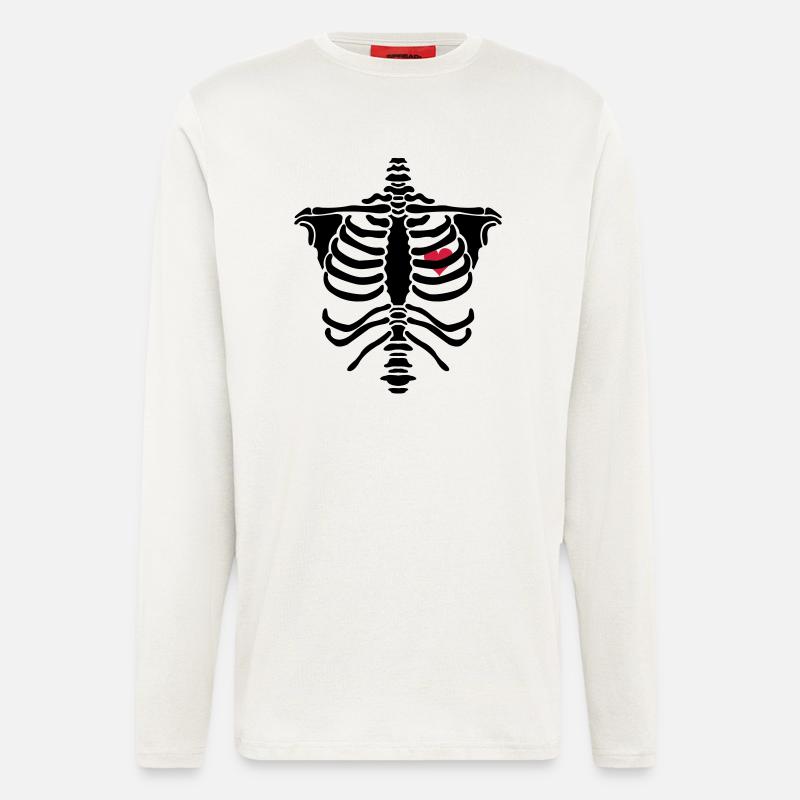skelett2 - Longsleeve - made by SPREAD  - OFF WHITE