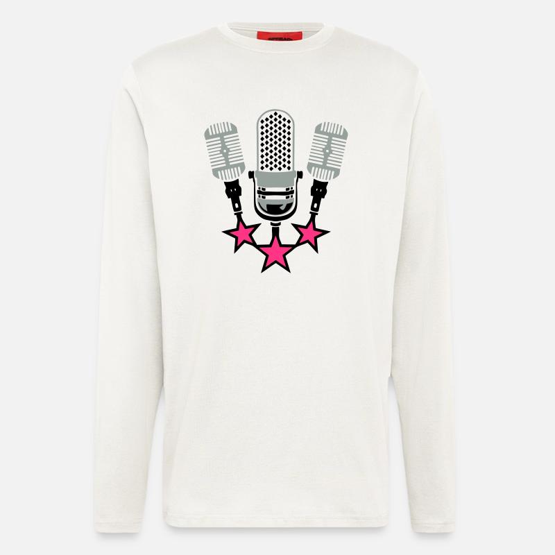 old microphone microphone 20063 - Longsleeve - made by SPREAD - OFF WHITE