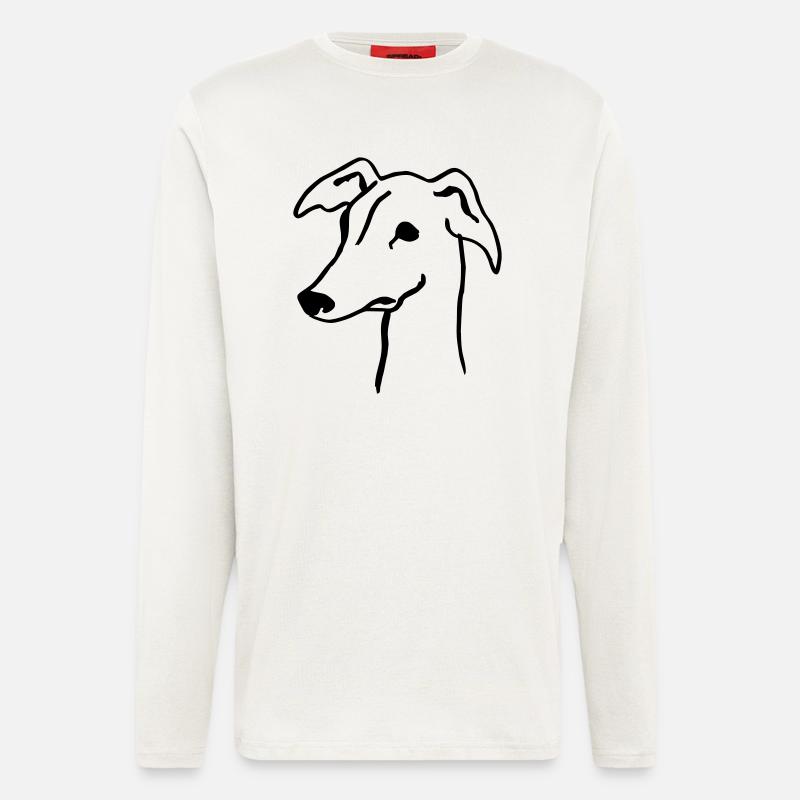 Windhund - Langarmshirt - made by SPREAD  - OFF WHITE