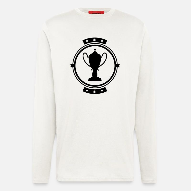 cup_logo_f1 - Langarmshirt - made by SPREAD  - OFF WHITE