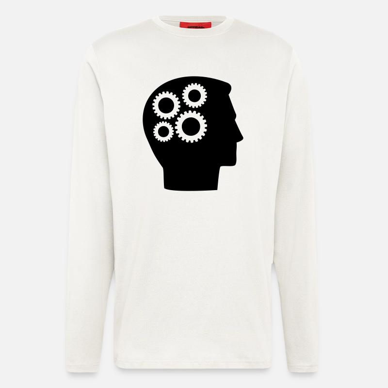 Kopf - Langarmshirt - made by SPREAD  - OFF WHITE