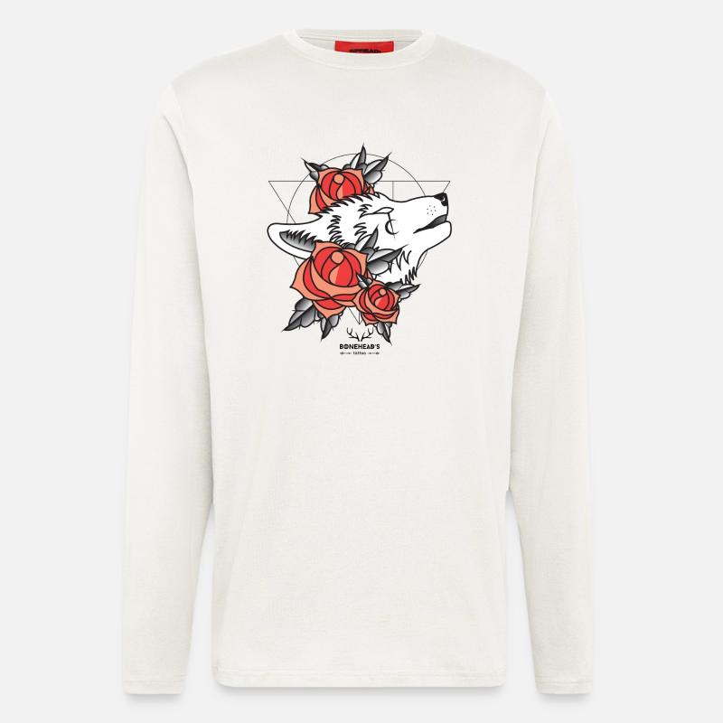 Wolfhead - Longsleeve - made by SPREAD  - OFF WHITE