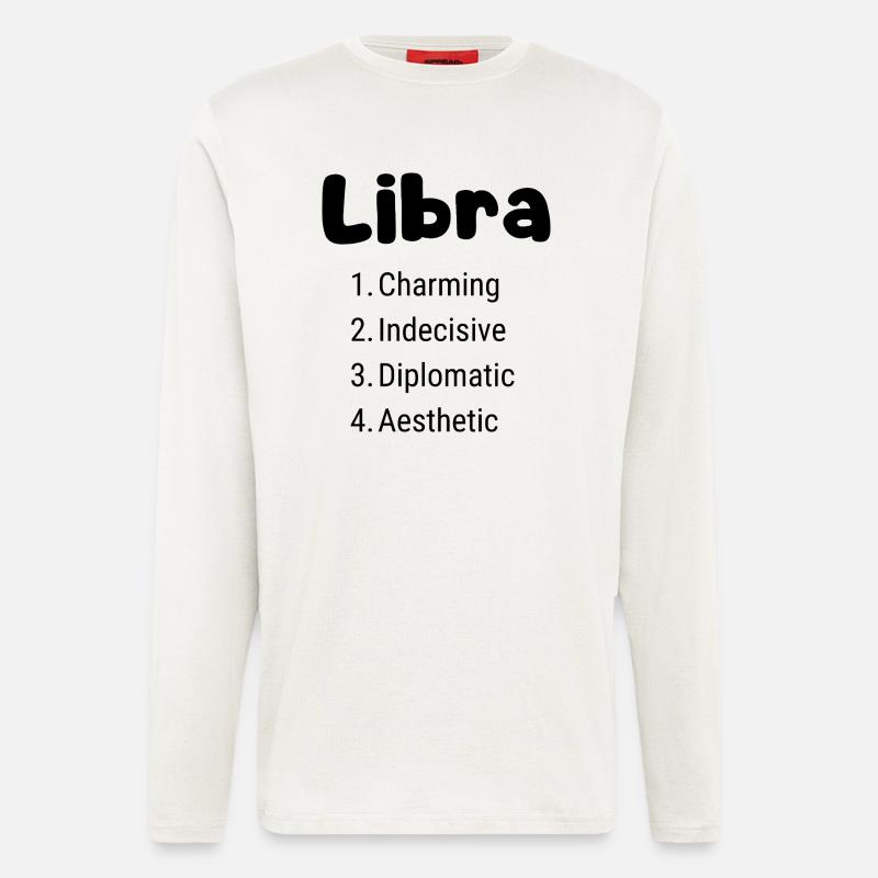 Libra – Elegance, Balance & Inner Harmony - Longsleeve - made by SPREAD  - OFF WHITE