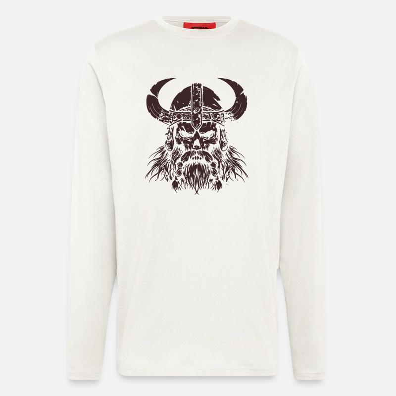 wikinger skull - Langarmshirt - made by SPREAD  - OFF WHITE