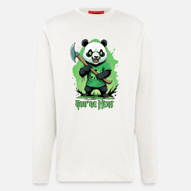Zombie Panda - Langarmshirt - made by SPREAD  - OFF WHITE