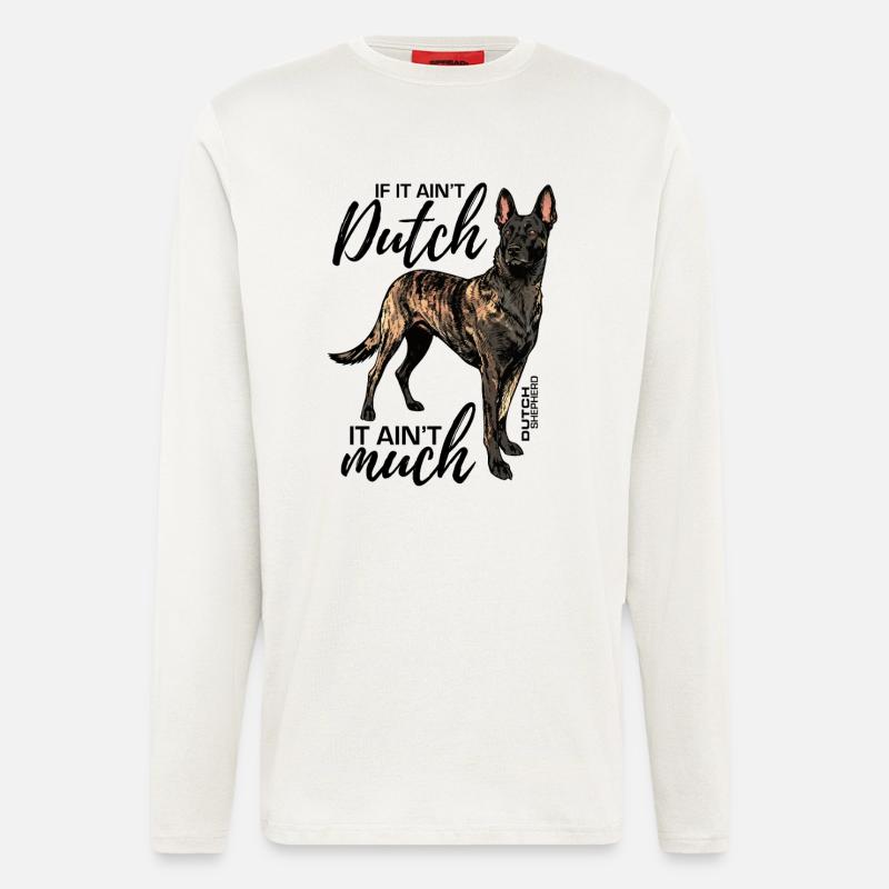 Dutchie - Holländischer Schäferhund - Langarmshirt - made by SPREAD  - OFF WHITE
