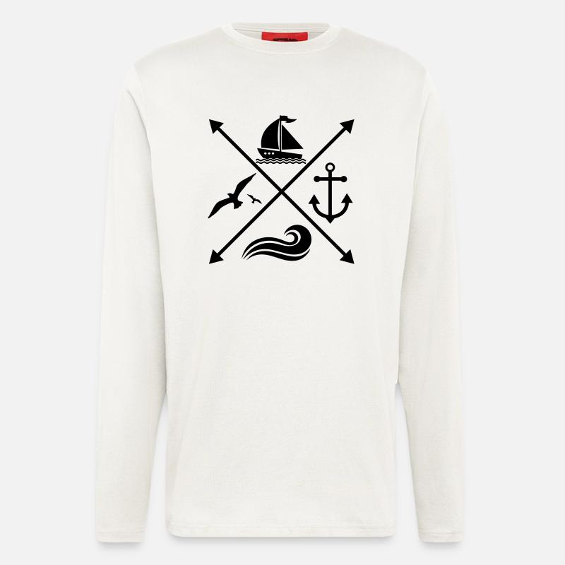 Segeln - Langarmshirt - made by SPREAD  - OFF WHITE