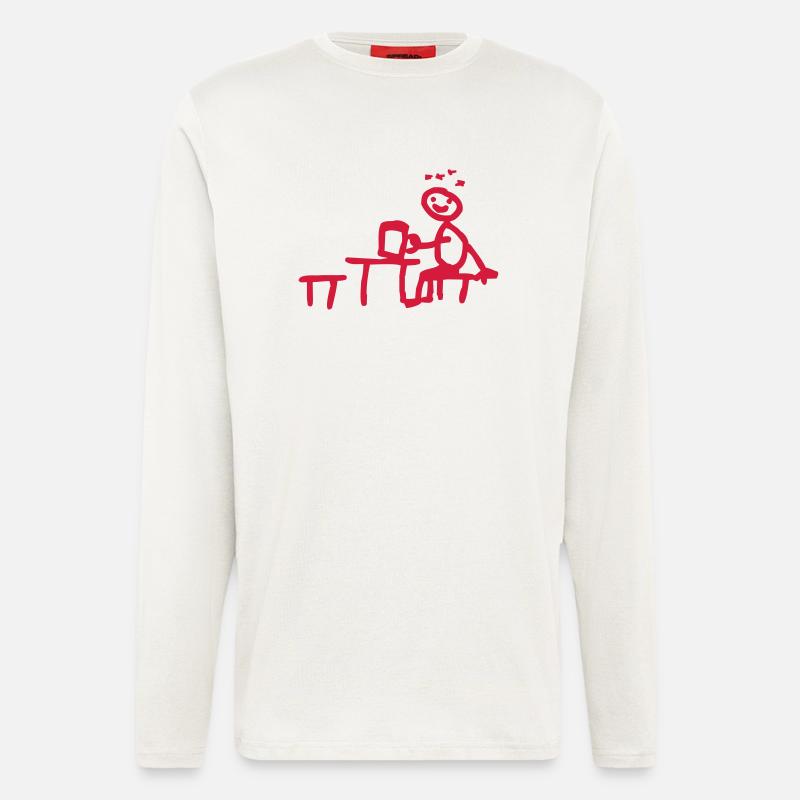 snafu im biergarten - Langarmshirt - made by SPREAD  - OFF WHITE