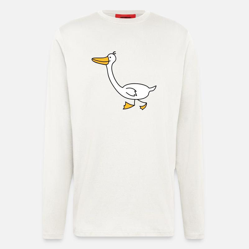 lustige Gans - Langarmshirt - made by SPREAD  - OFF WHITE