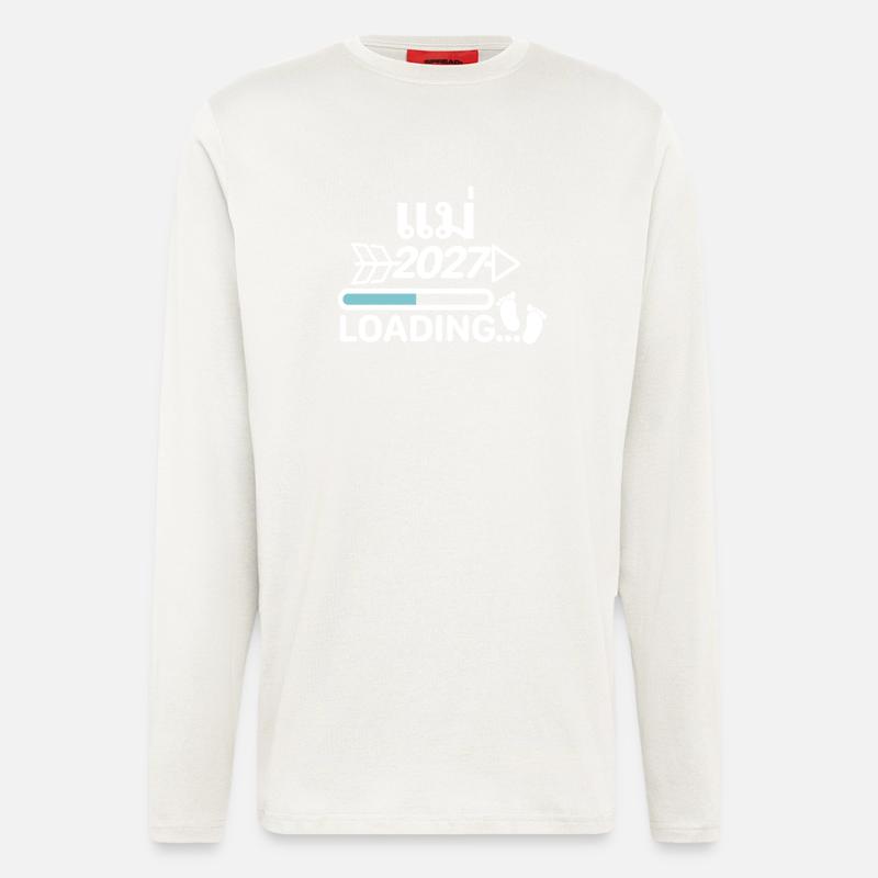 แม่ Mama thai2027 - Langarmshirt - made by SPREAD  - OFF WHITE