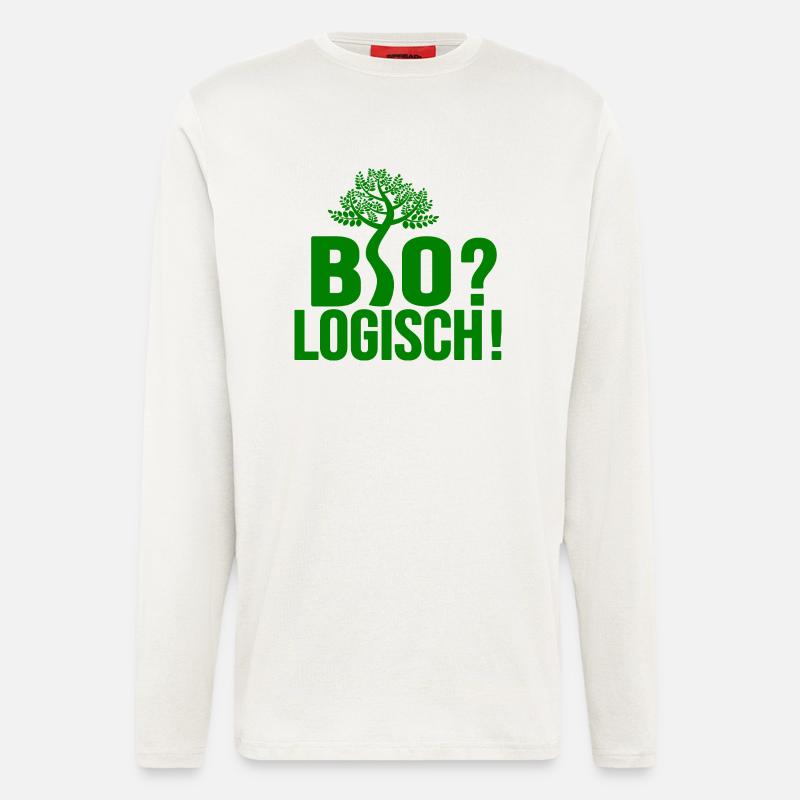 Bio? Logisch! - Langarmshirt - made by SPREAD  - OFF WHITE