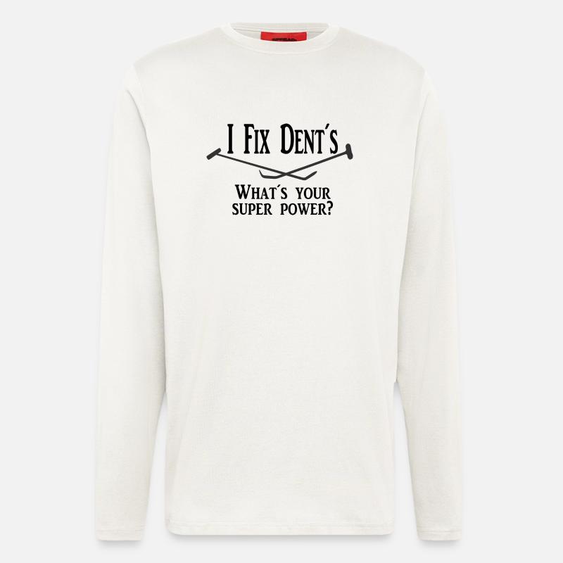 Ich fixiere Beulen, Superenergie - Langarmshirt - made by SPREAD  - OFF WHITE