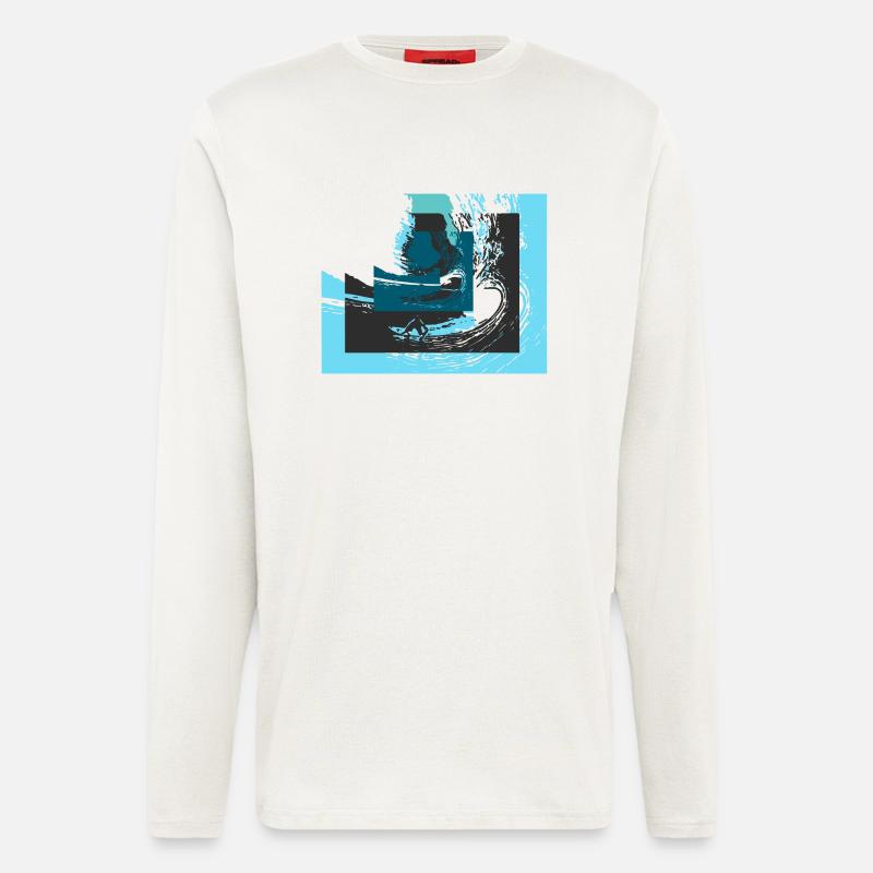 waves - Longsleeve - made by SPREAD  - OFF WHITE