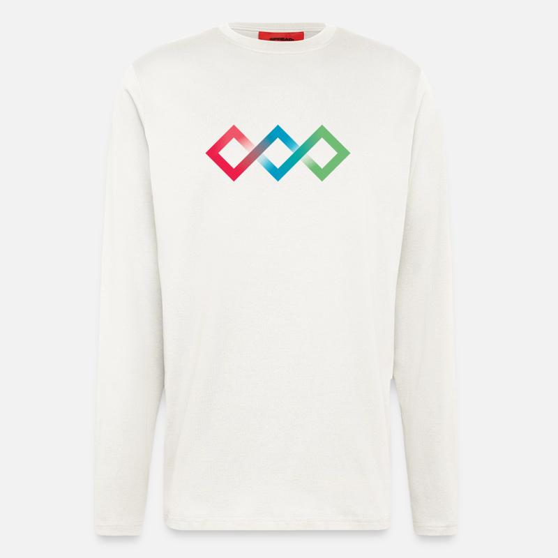 Fluo Diamanten - Langarmshirt - made by SPREAD  - OFF WHITE