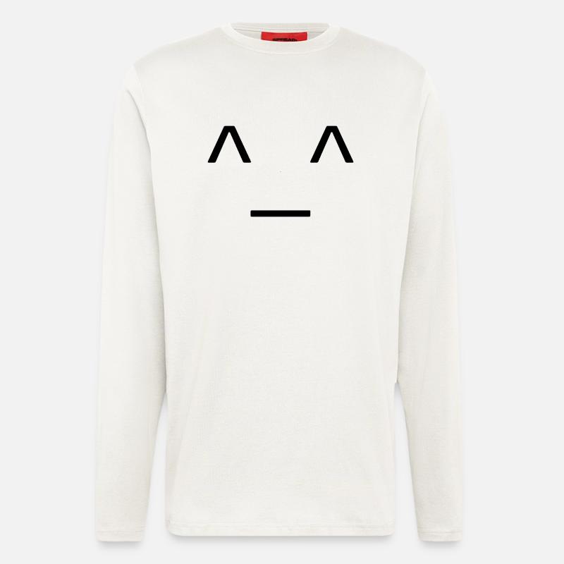 Gesicht - Langarmshirt - made by SPREAD  - OFF WHITE