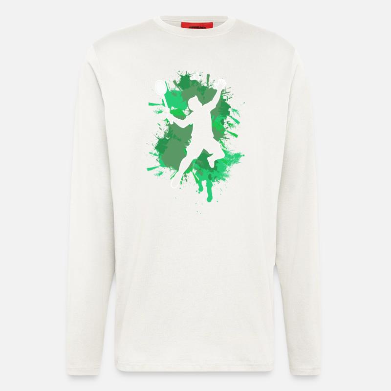 Badminton - Langarmshirt - made by SPREAD  - OFF WHITE