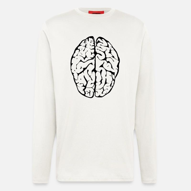 brain - Longsleeve - made by SPREAD  - OFF WHITE