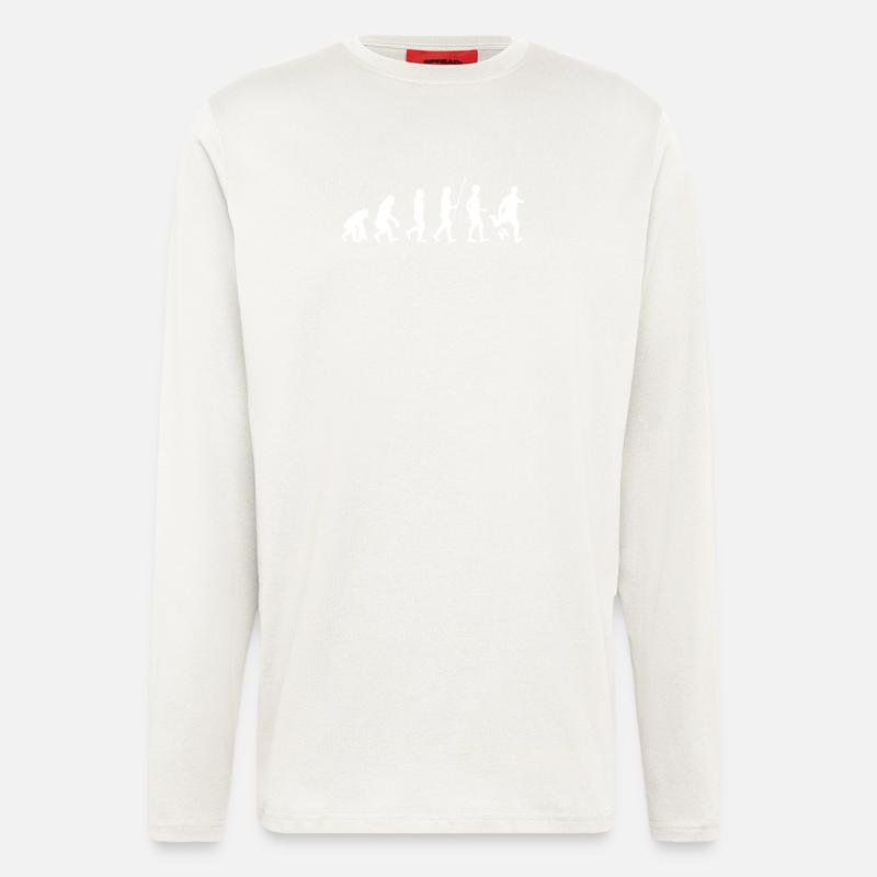 Football evolution - Longsleeve - made by SPREAD  - OFF WHITE