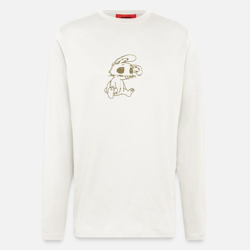 Sad Rabbit - funny emo - Longsleeve - made by SPREAD  - OFF WHITE