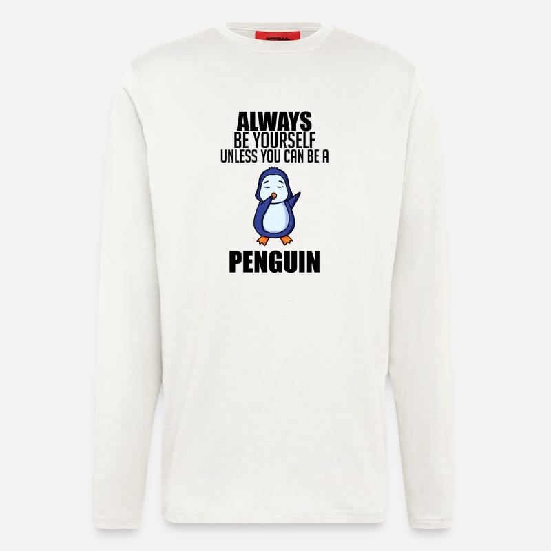 Pinguin Pinguine - Langarmshirt - made by SPREAD  - OFF WHITE
