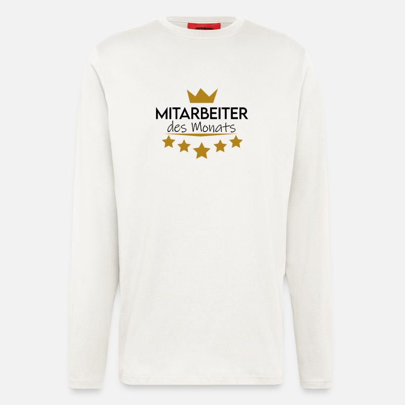 Mitarbeiter des Monats - 5 Sterne - Langarmshirt - made by SPREAD  - OFF WHITE