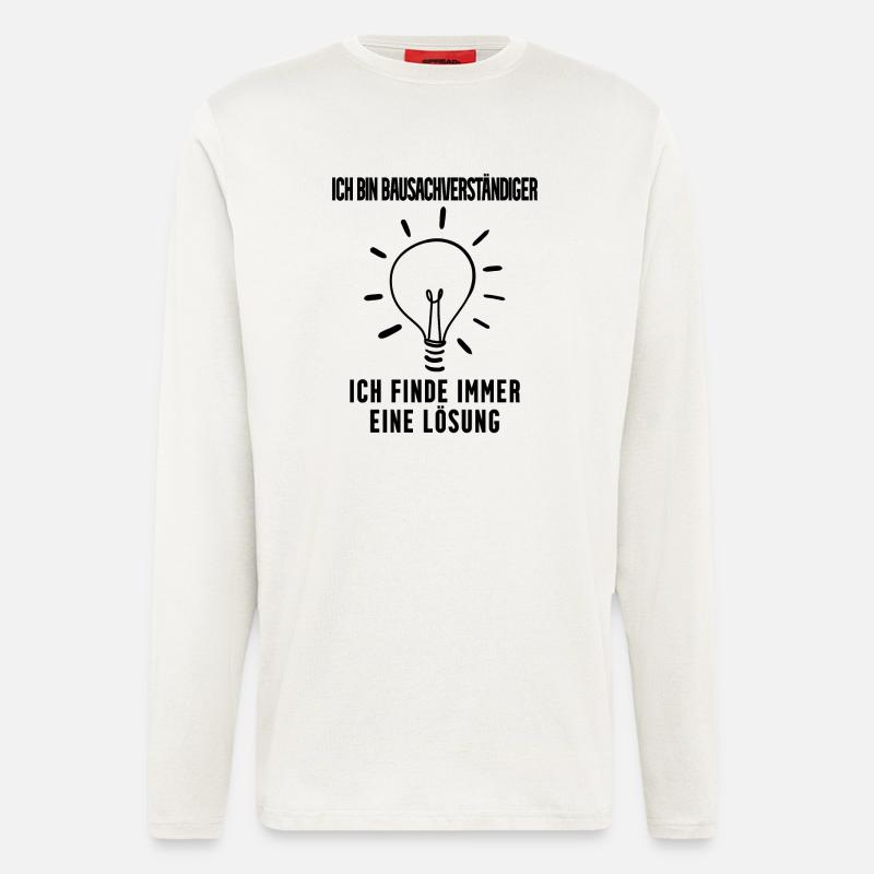 Bausachverständiger Beruf Ausbildung - Langarmshirt - made by SPREAD  - OFF WHITE