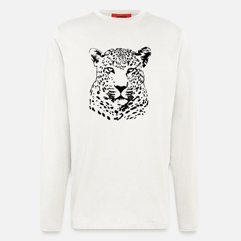 Leopard - Langarmshirt - made by SPREAD  - OFF WHITE