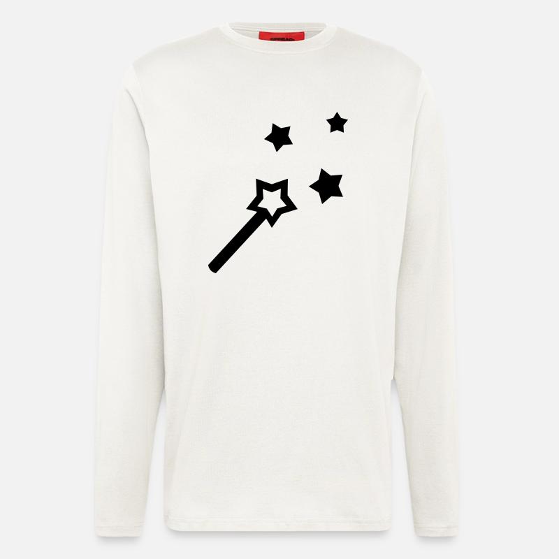 Zauberstab - line - Langarmshirt - made by SPREAD  - OFF WHITE
