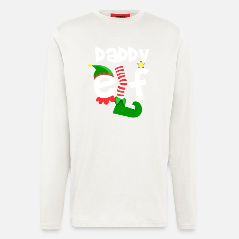 daddy elf - Langarmshirt - made by SPREAD - OFF WHITE