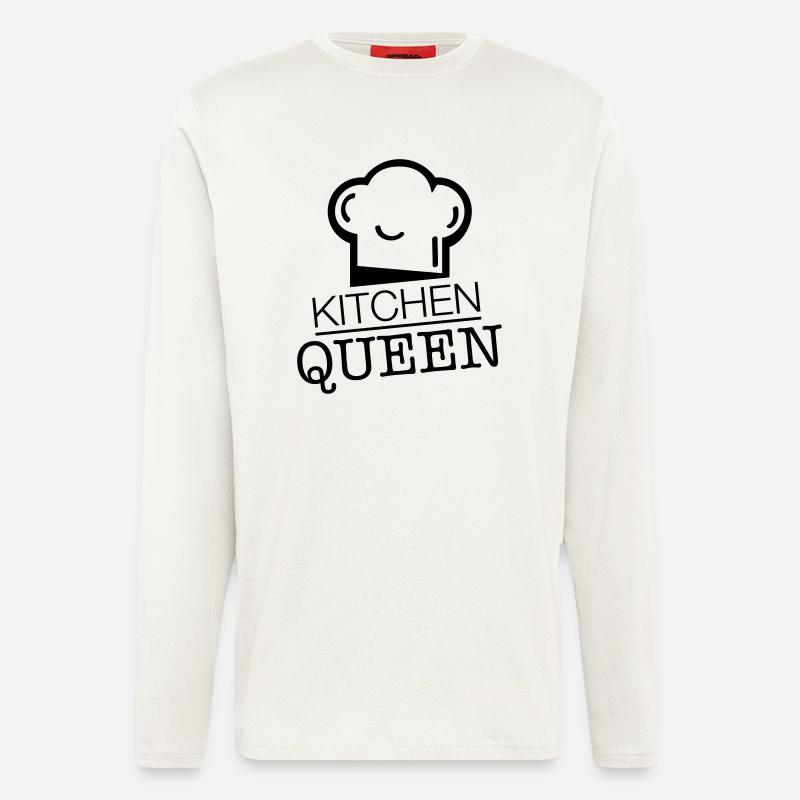kitchen_queen_rp1 - Langarmshirt - made by SPREAD  - OFF WHITE