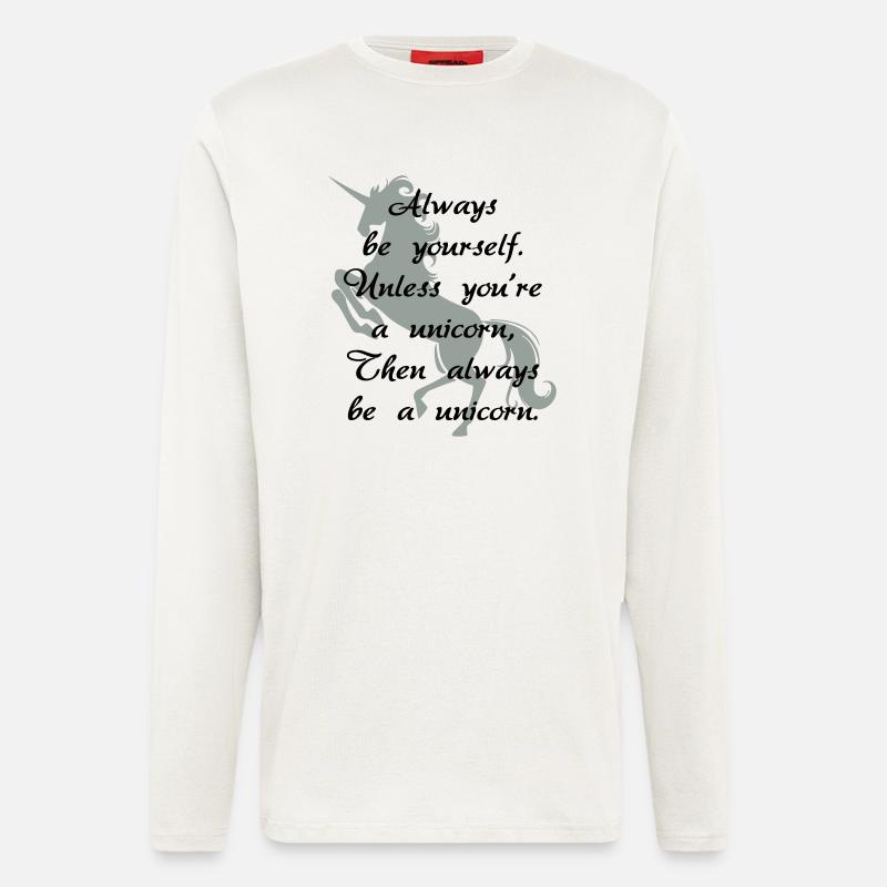 Immer ein Einhorn - Langarmshirt - made by SPREAD  - OFF WHITE
