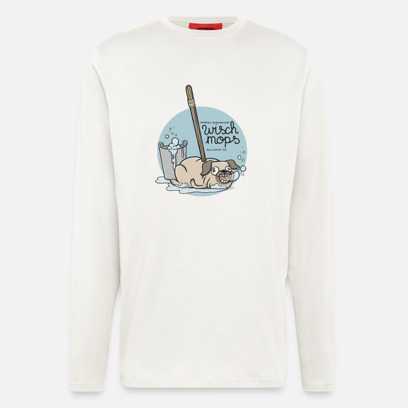 Pug - Longsleeve - made by SPREAD  - OFF WHITE