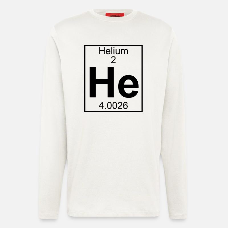 Helium (He) (element 2) - Longsleeve - made by SPREAD  - OFF WHITE