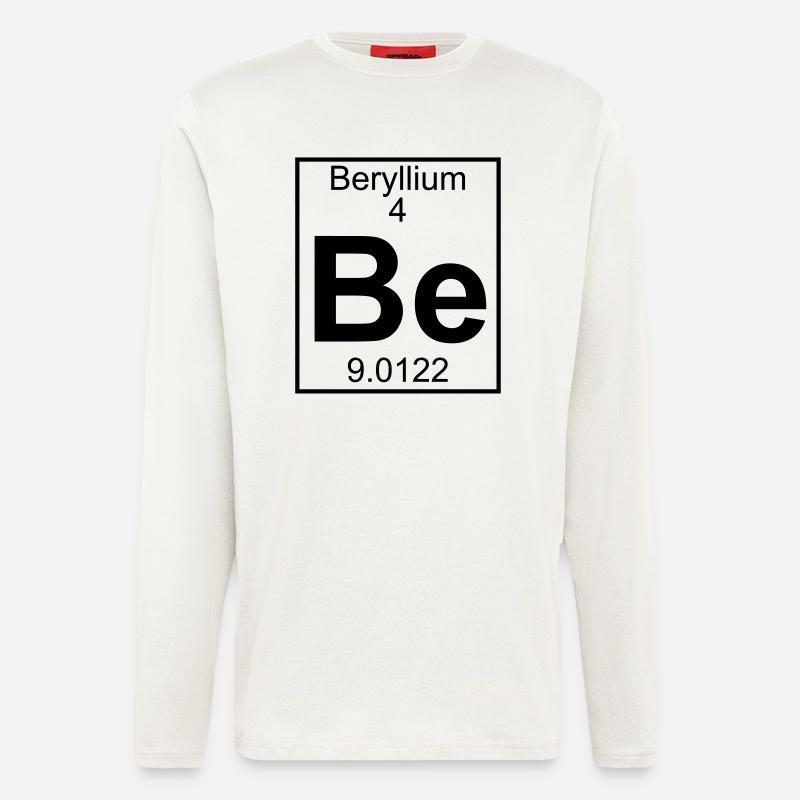Beryllium (Be) (element 4) - Longsleeve - made by SPREAD  - OFF WHITE