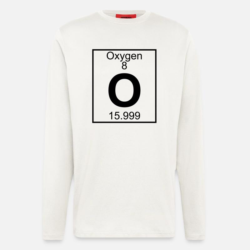 Oxygen (O) (element 8) - Longsleeve - made by SPREAD  - OFF WHITE
