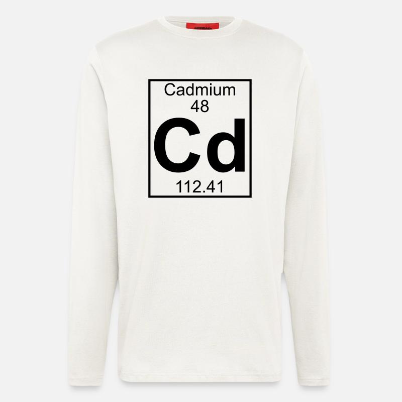Cadmium (Cd) (element 48) - Longsleeve - made by SPREAD  - OFF WHITE