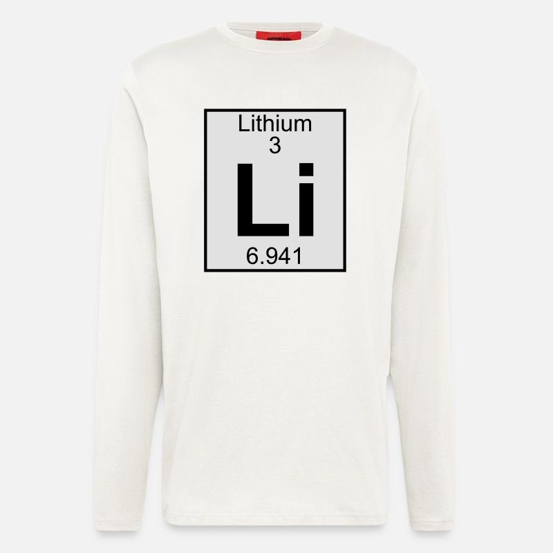 Lithium (Li) (element 3) - Longsleeve - made by SPREAD  - OFF WHITE