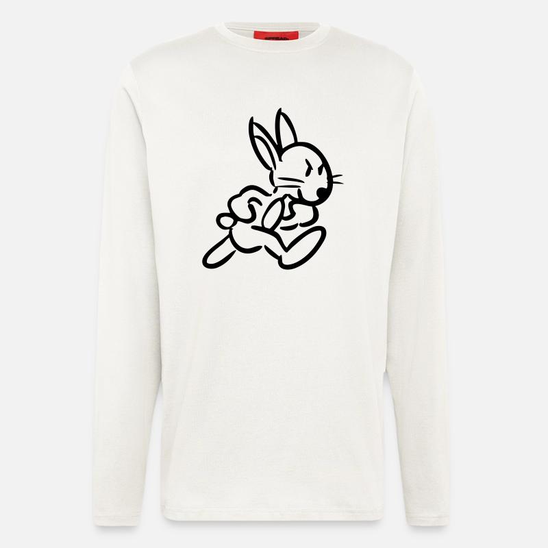 Laufender Hase - Langarmshirt - made by SPREAD  - OFF WHITE