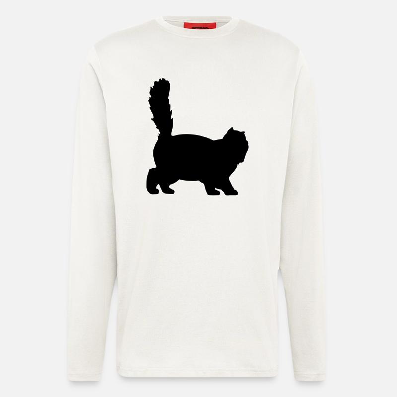 Chat - Manches longues bio décontracté fabriqué en UE - OFF WHITE