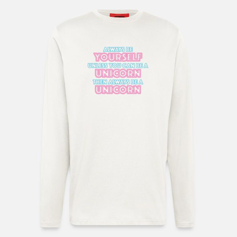 Always be yourself - Langarmshirt - made by SPREAD  - OFF WHITE