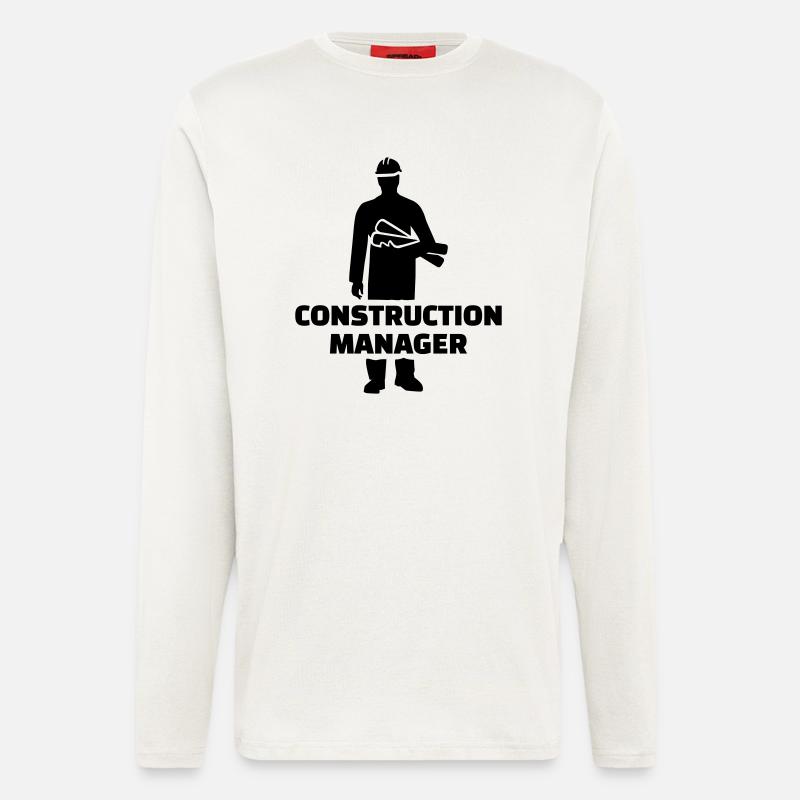 Construction manager - Longsleeve - made by SPREAD  - OFF WHITE