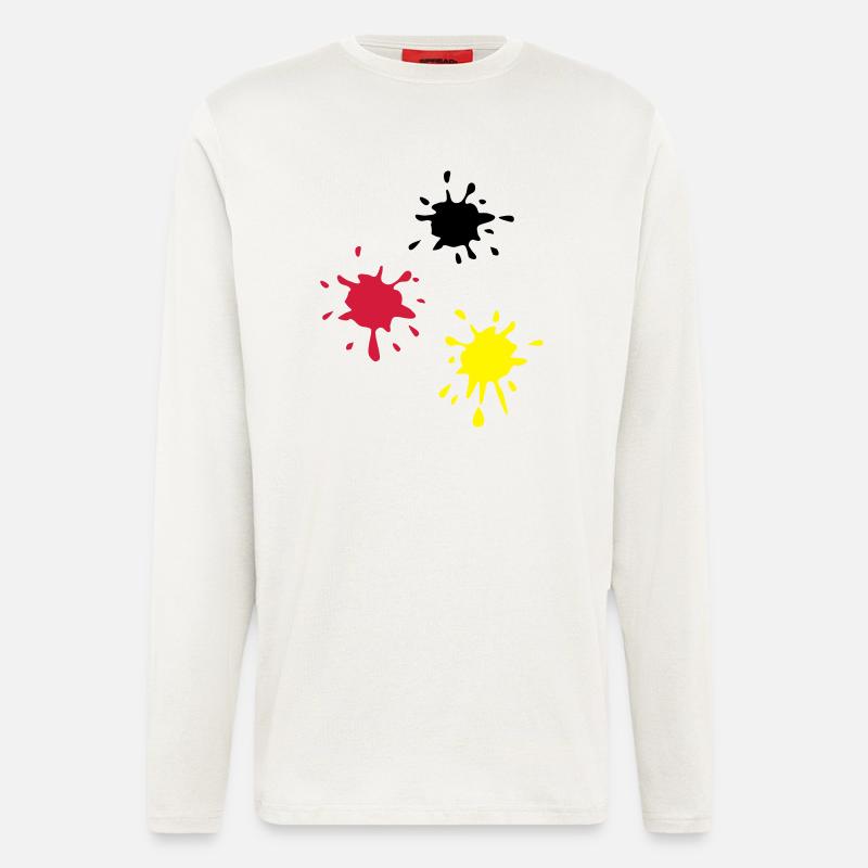 Kunst, Klecks, kunstklecks (super cheap!) - Langarmshirt - made by SPREAD  - OFF WHITE