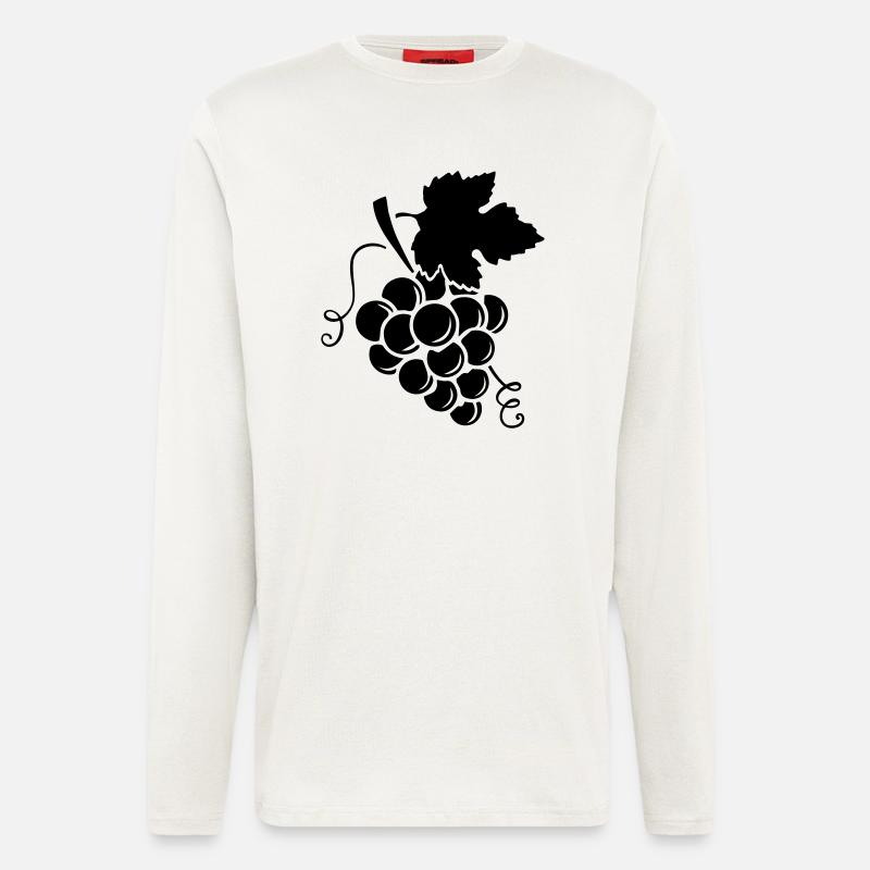 grapes design - Langarmshirt - made by SPREAD  - OFF WHITE