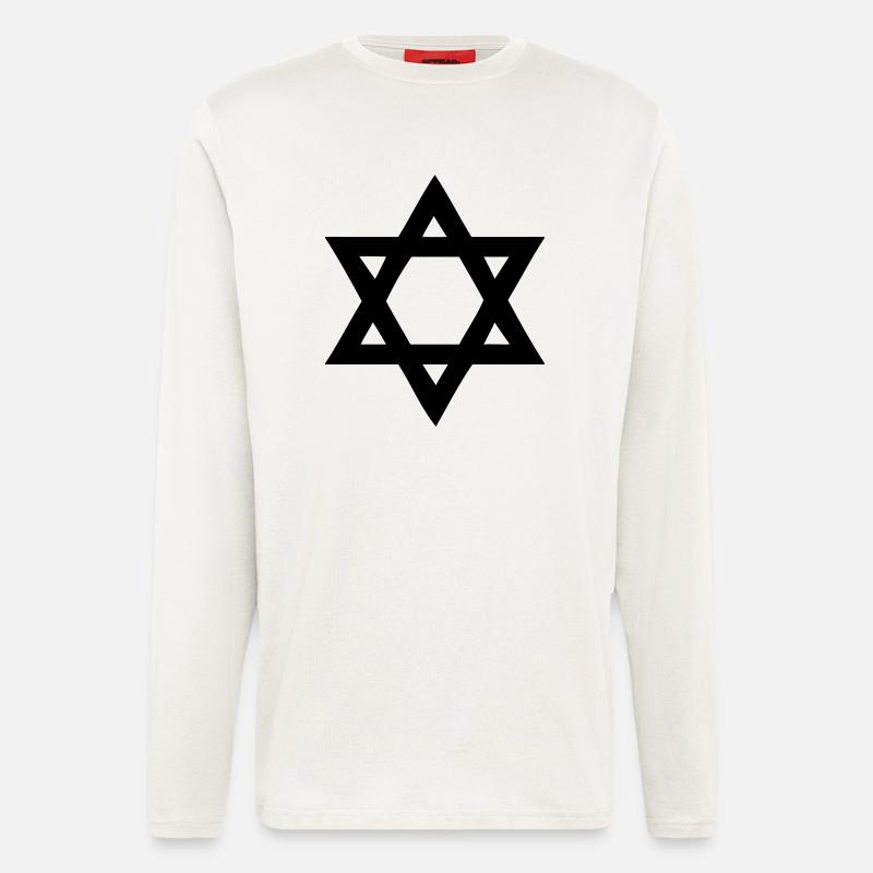 Davidstern - Longsleeve - made by SPREAD  - OFF WHITE
