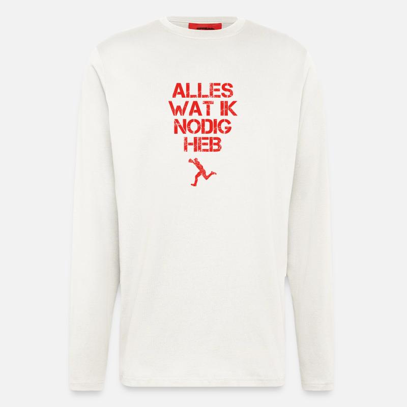 presentje wat ik nodig baseball - Langarmshirt - made by SPREAD  - OFF WHITE