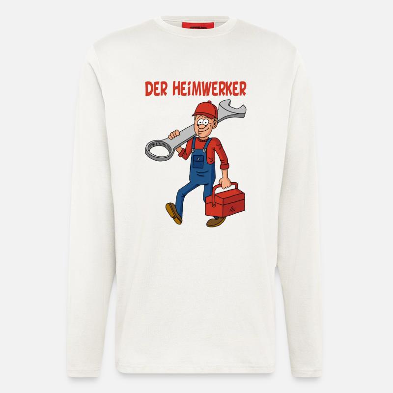 der Heimwerker - Langarmshirt - made by SPREAD  - OFF WHITE
