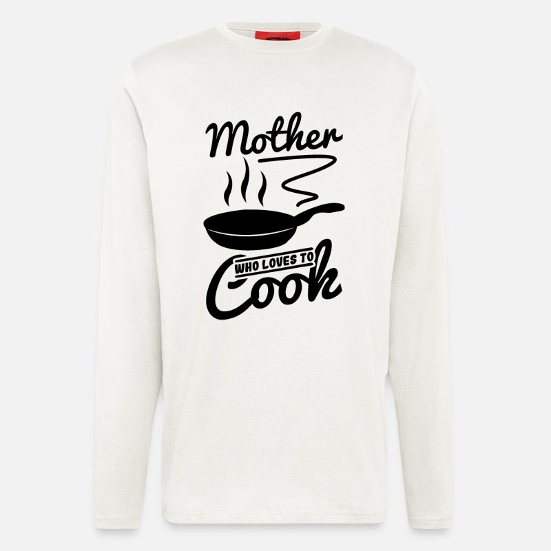 Kochende Mutter - Langarmshirt - made by SPREAD  - OFF WHITE