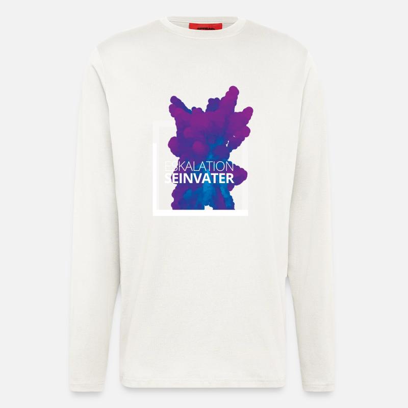 Eskalation sein Vater Design - Langarmshirt - made by SPREAD  - OFF WHITE