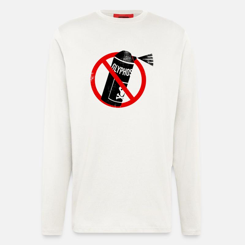 Stop Glyphosat - Langarmshirt - made by SPREAD  - OFF WHITE